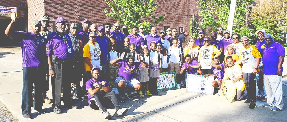 Helping at Elementary school